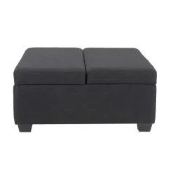 Sofa By Fancy Ottoman with Storage Dark grey New