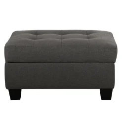 Ottoman with Storage Grey Discount
