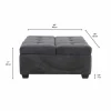 Sofa By Fancy Ottoman with Storage - Charcoal Grey Hot