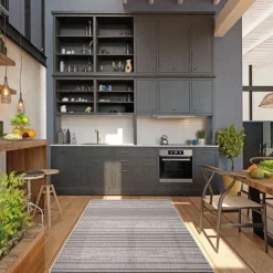 Outdoor 2 x 7 ft Rug Grey Clearance