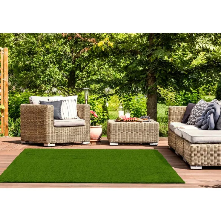 Outdoor Faux Grass Rug - 2 x 6 Green