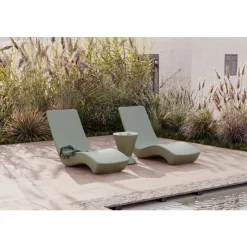 Meubles South Shore Outdoor Lounge Chair Sage Green Clearance
