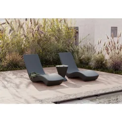 Meubles South Shore Outdoor Lounge Chair Dark Gray Sale