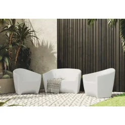 Meubles South Shore Outdoor Loveseat White Best