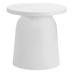 Outdoor Resin Accent Table - White Outlet