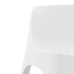 Outdoor Resin Conversation Set with 1 Accent Table and 2 Stackable Seats - White Best