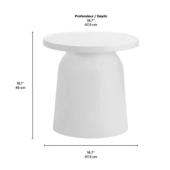 Outdoor Resin Conversation Set with 1 Accent Table and 2 Stackable Seats - White Best