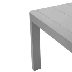 Outdoor Resin Rectangular Dining Table - Grey