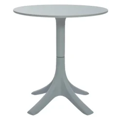 Outdoor Resin Round Table - Grey Outlet