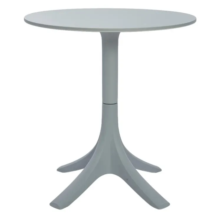 Outdoor Resin Round Table - Grey Outlet