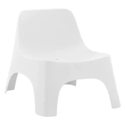 Outdoor Resin Stackable Seat - White Outlet