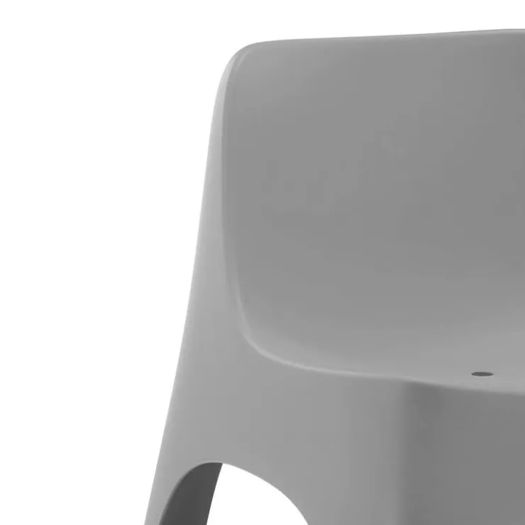 Outdoor Resin Stackable Seat - Grey Online
