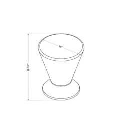 Meubles South Shore Outdoor Side Table Terracota Hot