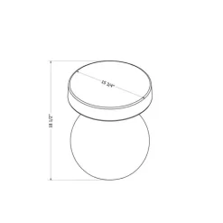 Meubles South Shore Outdoor Side Table White Sale