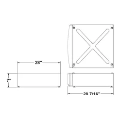 GE Appliances Pedestal White Hot
