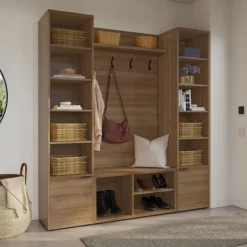 Nexera 4-Piece Entryway Furniture Set – Brown Fashionista New