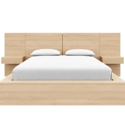 Nexera 4-Piece King Bed Set (78") - Natural Blonde Oak Clearance