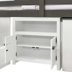 5-Piece Twin Loft Bed with Storage and Desk (39
