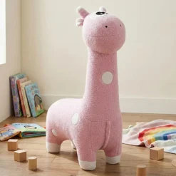 Giraffe-Shaped Kids Pouf – 29.5