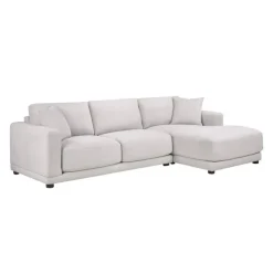 Sofa By Fancy Plushy Sectional with Right-Side Chaise GREIGE