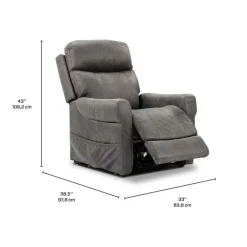Power Lift-Up Recliner Grey Discount