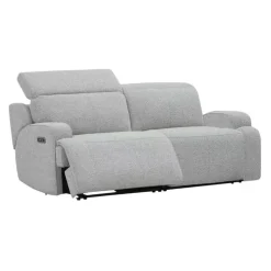 Power Modular Loveseat with Adjustable Headrests - 2 pcs Grey Best