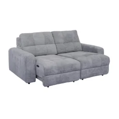 Power Modular Loveseat with Sliders - 2 pcs Grey Clearance