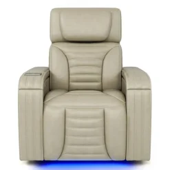 Power Modular Recliner with Massage, Heat, and Retractable Cup Holders Beige Best