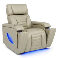 Power Modular Recliner with Massage, Heat, and Retractable Cup Holders Beige Best