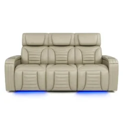 Power Modular Reclining Sofa with Massage, Heat, and Drop-Down Backrest - 3 pcs BEIGE Best