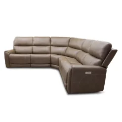 Power Modular Reclining Sectional - 5 pcs Cappuccino Online
