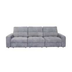 Power Modular Reclining Sofa - 3 pcs Grey Online