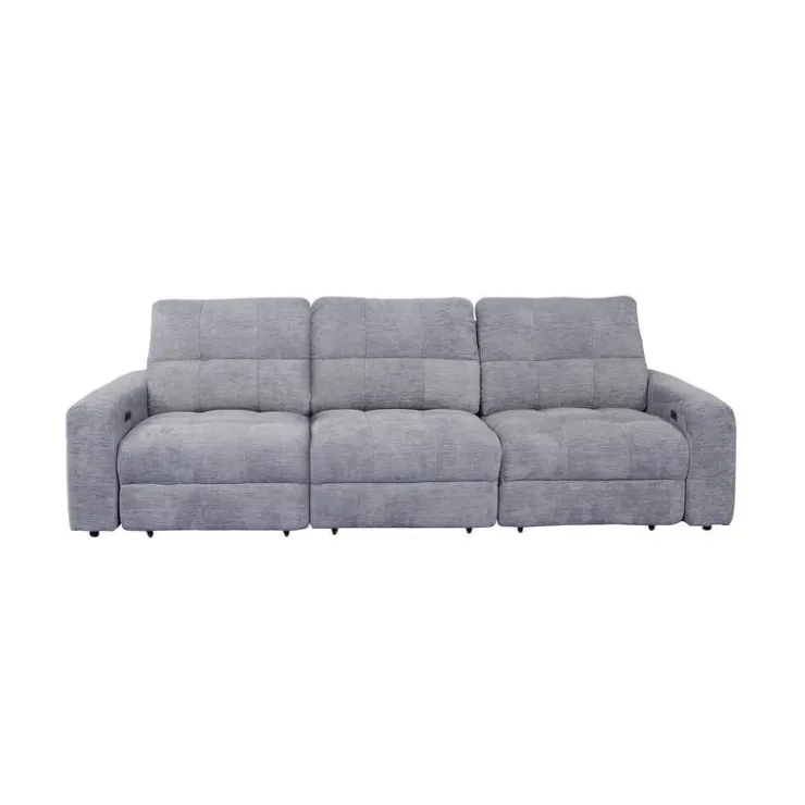 Power Modular Reclining Sofa - 3 pcs Grey Online