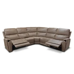 Power Modular Reclining Sectional - 5 pcs Cappuccino