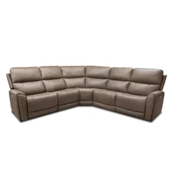 Power Modular Reclining Sectional - 5 pcs Cappuccino