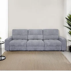 Power Modular Sofa with Sliders - 3 pcs Grey Best