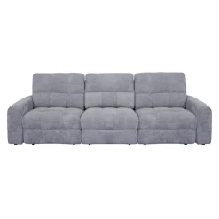 Power Modular Sofa with Sliders - 3 pcs Grey Best
