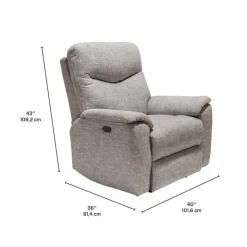 MINHAS Power Recliner - Taupe Light Taupe Sale
