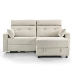 Power Recliner Loveseat and Right-Facing Chaise with Storage - Beige Clearance