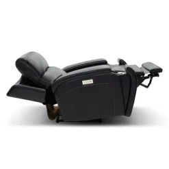 Power Recliner with Adjustable Headrest, Retractable Controls and Immersive Sound System Black Outlet