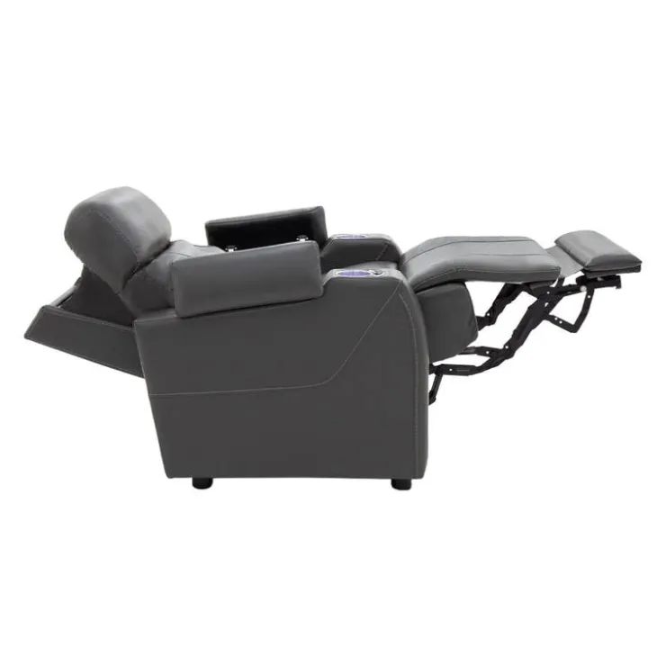 Power Recliner with Built-In Audio System - Grey Dark Grey Best