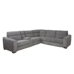 Power Reclining Sleeper Sectional with Console - 6 pcs Grey Clearance