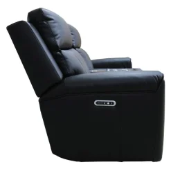Power Reclining Loveseat with Massage, Heat, Console, and Built-In Sound System Black Online