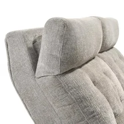 Power Reclining Loveseat with Adjustable Headrests Light Grey Hot
