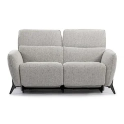 HTL Power Reclining Loveseat with Adjustable Headrests - Fabric Beige Hot