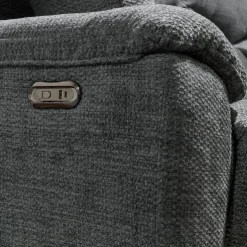 MINHAS Power Reclining Loveseat - Grey Hot