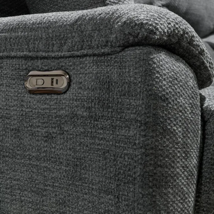 MINHAS Power Reclining Loveseat - Grey Hot