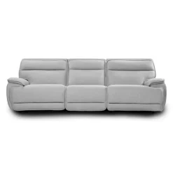 Power Reclining Modular Sofa with Adjustable Headrests and Fold-Down Backrest Seat - 3 pcs Pale Grey Best