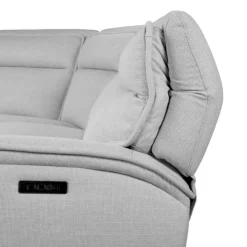 Power Reclining Modular Sectional, Adjustable Headrests, Console with an Audio System and Fold-Down Backrest Seat - 6 pcs Pale Grey Sale