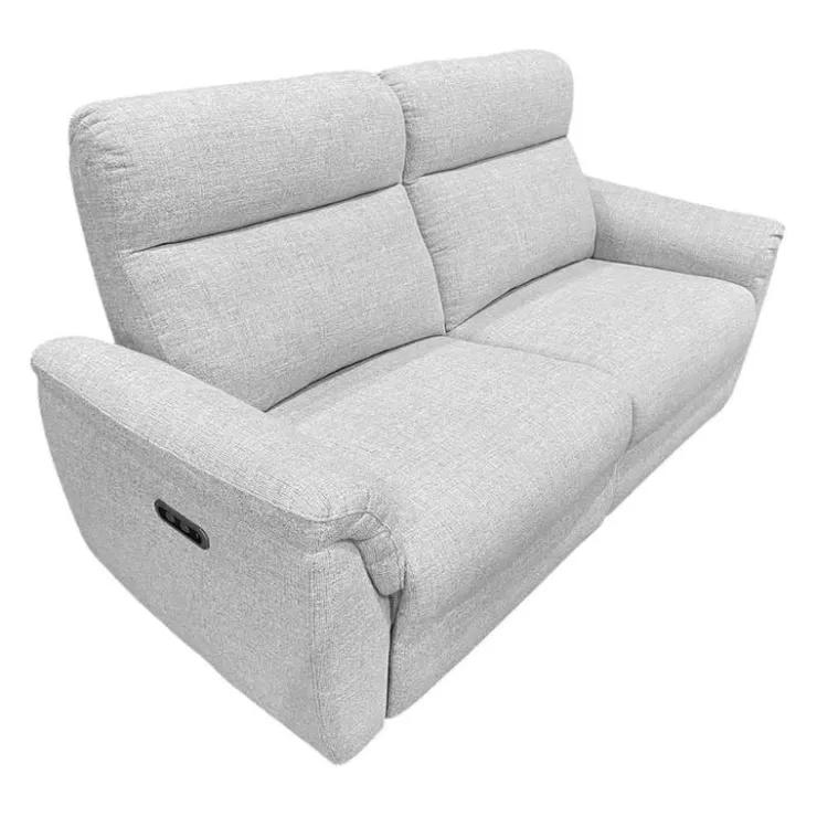 Power Reclining Sofa Beige Outlet